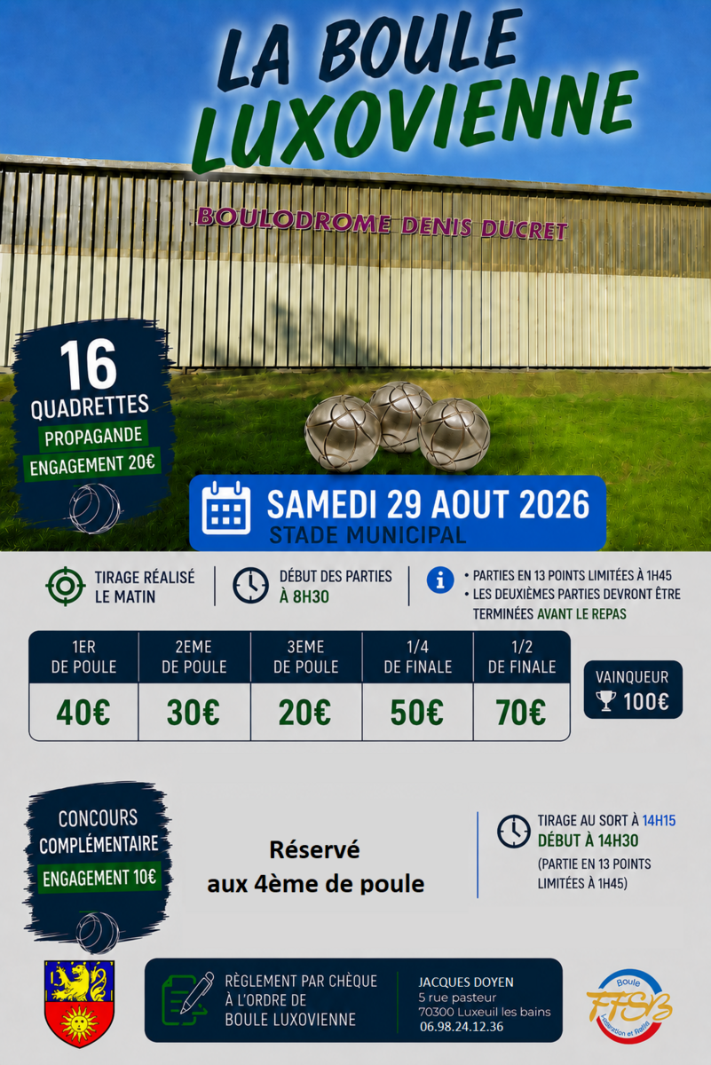 LUXEUIL16Q 3/4D +1 PRO POULES
