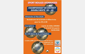 VILLERS LE LAC DISTRICT DOUBLE MIXTE 3/4D