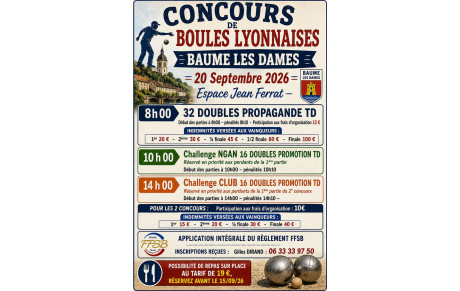 20 septembre BAUME LES DAMES